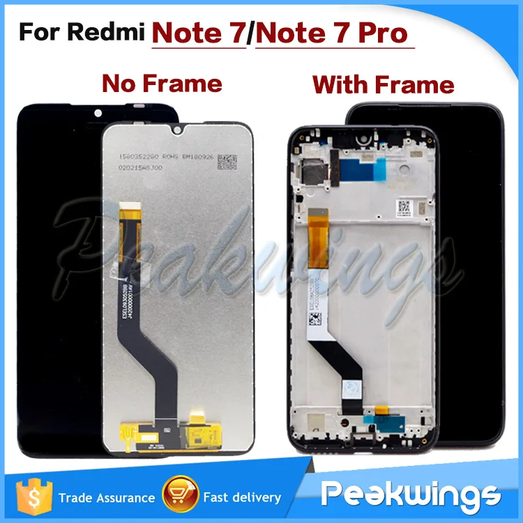 

AAA Quality LCD For Xiaomi Redmi Note 7 LCD With Frame LCD Display Screen For Redmi Note7 Pro LCD