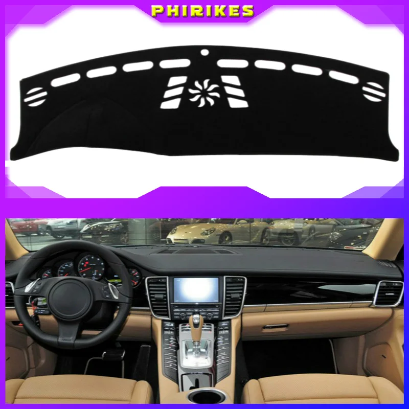 

For Porsche panamera 2010 2011-2016 Dashboard Cover Sun Shade Non-slip Dash Mat Pad Carpet Car Stickers Interior Accessories
