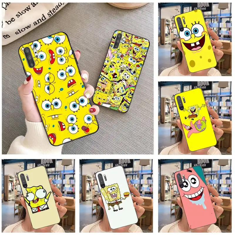 

Cartoon SpongeBobs Best Friends Phone Case For Samsung Galaxy Note20 ultra 7 8 9 10 Plus lite J7 J8 Plus 2018 Prime