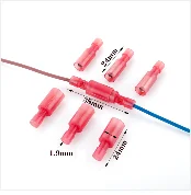 10 pcs/lot Lossless Joint Blue/Red/Yellow Crimp Terminal Quick Lock Wire Electrical Cable Connectors Clip Wire lip