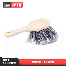 SPTA Car  Wheel Brush  Auto Detailing Cleaning Brushes for Car Wheel Nylon Bristlets Rim Brush  Car Wheel Rim Cleaning Tools