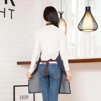 

Durable Adjustable Cooking Denim Beautiful and Practical Aprons for Kitchen Baking Uniform Restaurant Pinafore Multipurpose