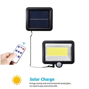 

100 LED solar LED light leds Lamp Motion Sensor Wall lamp garden street light outdoor waterproof Emergency night light seperable