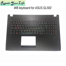 

Gaming laptop GL502 Croatian keyboard backlit keyboards palmrest for Asus ROG Strix GL502VE GL502VY GL502VML FX502VE 90NB0DR5