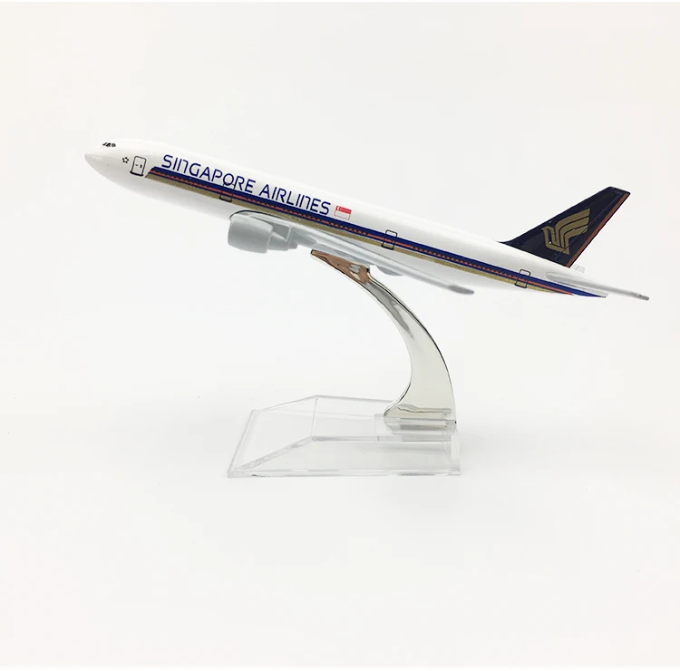 16 см Сингапур авиалиний Boeing 777 модель самолета 1/400 масштаб B777 самолет модель мальчиков Подарочные игрушки