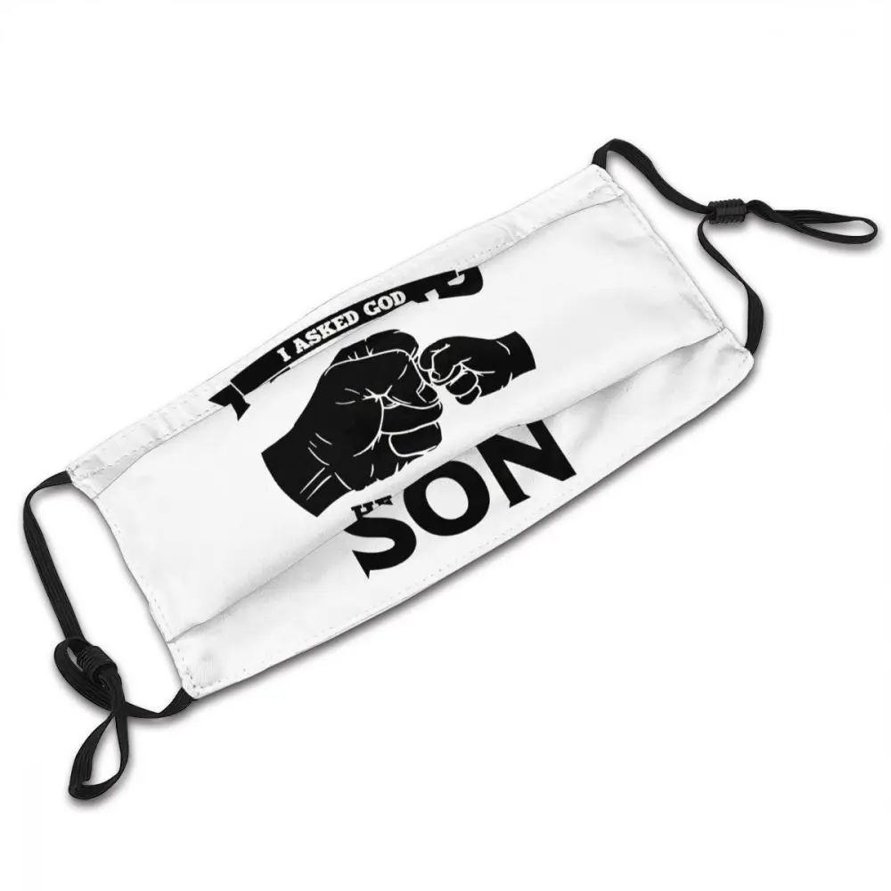 I Asked God For A Best Friend He SentgPapa JokesGeeky Daddy Gift Ideas Activated Carbon Filter Mask