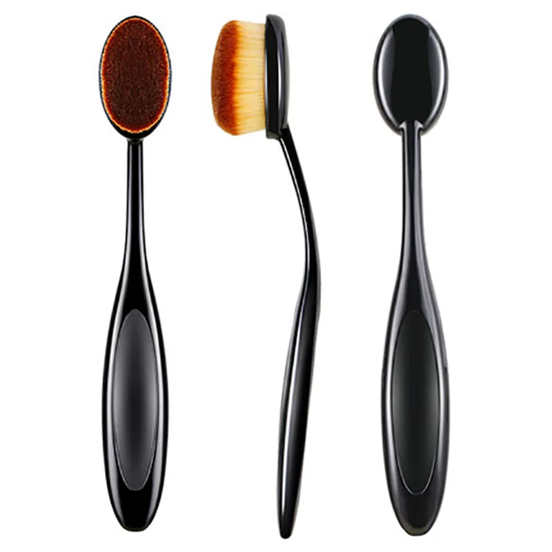 

3Pcs Oval Makeup Brush Professional Soft brush Shaped Design Oval Make Up Brushes Set Foundation Concealer Blending Cosmeti
