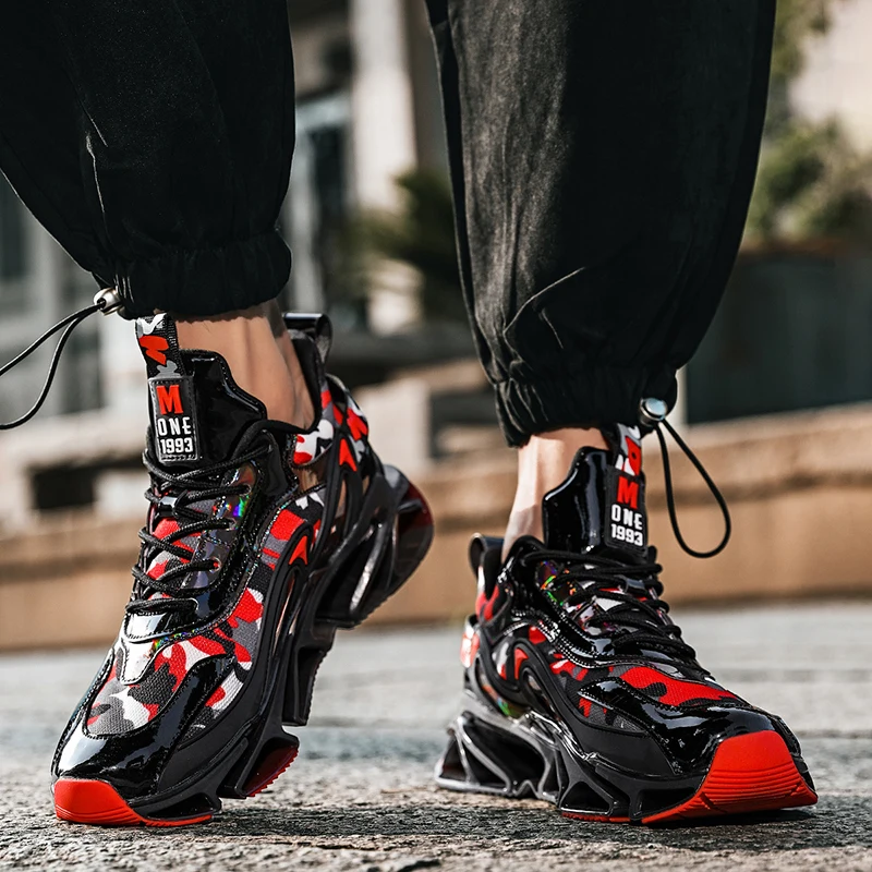 

2021New Blade Running Shoes for Men Antiskid Damping Cool Outsole sports shoes Walking Trekking Leisure Summer Sneaker Zapatills