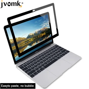 

Easy Paste No Bubble Screens protectors film with Black Frame For MacBook 12 inch Screen Protective