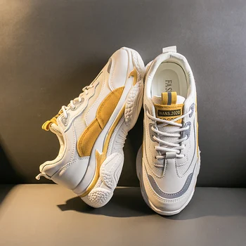 

Sneakers Shoes Female Students 2020 Spring New Thick-soled Platform Shoes Increased Sneakers Wild E14-26