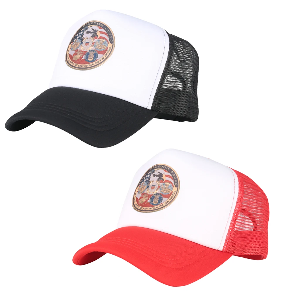 Сетчатая бейсбольная кепка американский военный значок сувенир удобные флаги