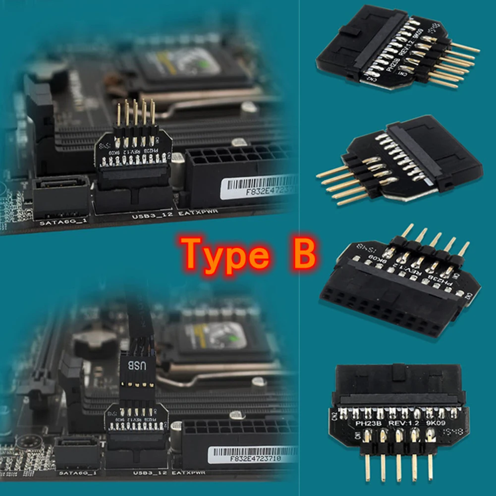 Motherboard USB 2.0 to USB 3.0 Front Panel Plug-in Connector - 19/20pin to 9pin Conversion Adapter Description Image.This Product Can Be Found With The Tag Names USB 30 20Pin to USB 20 9Pin AdapterUSB 30 20Pin Male to USB 20 9Pin Female AdapterUSB 30 20Pin to USB 20 9Pin ConverterMotherboard Front Panel AdapterUSB 30 20Pin Female to USB 20 9Pin Male Adapter