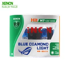 XENCN H7 12 В 55 Вт 5300 к синий Алмазный светильник, автомобильный головной светильник с УФ-фильтром, галогенная супер белая головная лампа 30% больше света, 75 м луч, новинка, 2POS