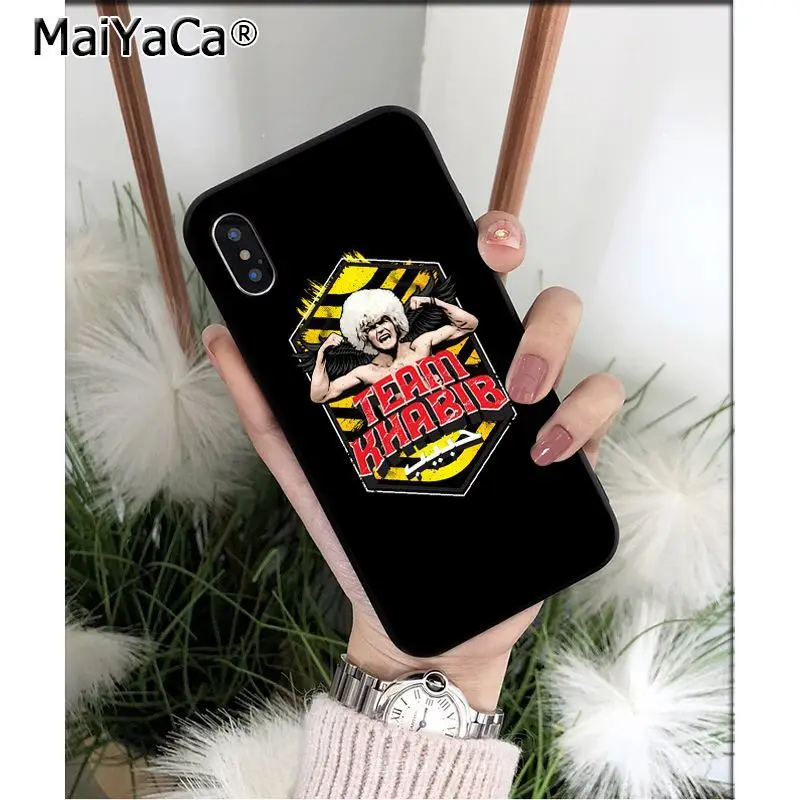 A16 MaiYaCa khabib nurmagomedov UFC мягкий чехол для телефона из ТПУ для iPhone 6S 6plus 7plus 8 8Plus X Xs MAX 5 5S XR 11 11pro max - Цвет: A16
