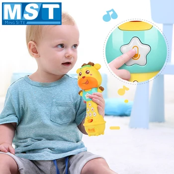 

Puzzle Voice Changing Microphone Music Toys Fun Early Education Machine Mic Voice Changer For Children Babies Musical Instrument