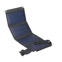 10W Usb солнечная панель складной банк питания на открытом воздухе Кемпинг Пешие Прогулки зарядное устройство-черный