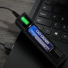 

Universal 1 slot Battery USB Charger adapter LED Smart Chargering for Rechargeable Batteries Li-ion 18650 26650 14500