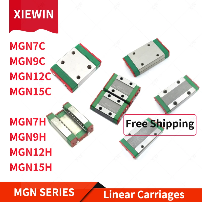 MGN9C MGN12C MGN15C MGN7C MGN12H блок линейных направляющих коляски подходит MGN9 MGN12 MGN15 линейная направляющая для ЧПУ наборы 3D-принтеры