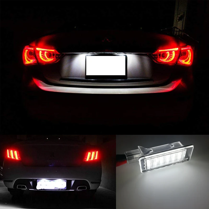 2 шт. 18SMD светодиодный светильник номерного знака для Renault Espace II III Scenic I Saloon Clio I II Box Thalla Megane Express Rapid