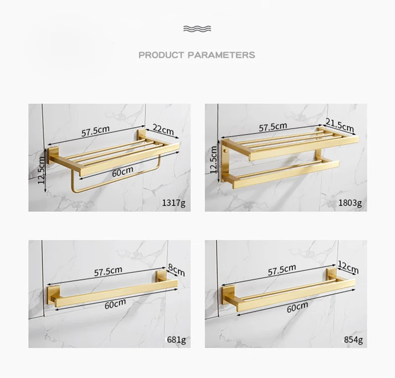 Набор аксессуаров для ванной комнаты, матовый золотой держатель для полотенец, держатель для бумаги, держатель для полотенец, угловая полка, держатель для туалетной щетки, крючки, аксессуары для ванной комнаты