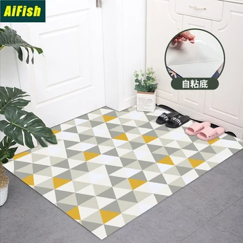 

Door Mat Self-Adhesive Mat Leather Household Non-Slip Mat Porch Bedroom Glue-Free Self-Adhesive Repeated Washable DZ030-4