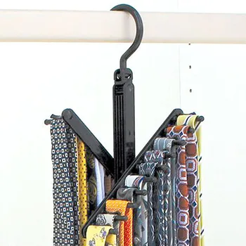 

Adjustable Tie Rack Belt Scarf Hanger Holder 360 Degree Rotating Ties Scarf Kerchief Closet Organizer Rack Wardrobe Storage Rack