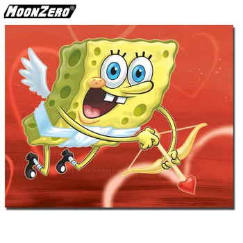 

DIY Diamond painting SpongeBob picture Full Square/Round Diamond Embroidered 5D Cross Stitch Resin Gift Set Home Decor WYZ191122