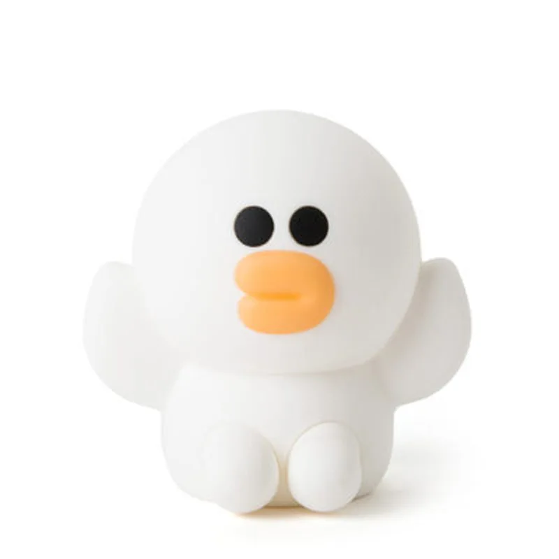 

INS Foreign Trade Cartoon Sally Duck USB Rechargeable Silicone Toy Night Light Baby to Sleep with Feeding LED Light Touch