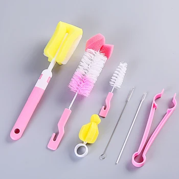 

For Baby Multifunction 7pcs / Set Portable Pacifier Soft Cleaning Dummy Nipple