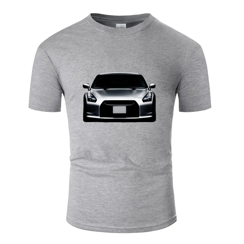 Футболка для мужчин gtr r35,, мужская, большой размер S~ 5xl, новинка, Мужская футболка, Интересный круглый воротник, Топ в стиле хип-хоп - Цвет: Men-Gray