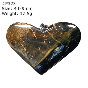 

100% Natural Yellow Blue Pietersite Pendant Jewelry For Woman Lady Man Crystal Namibia Stone Heart Beads Necklace Pendant AAAAA