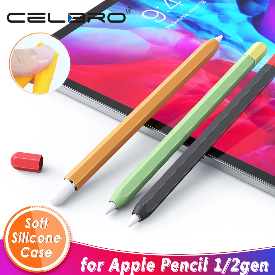 For Apple Pencil 2 1st 2nd Case Pencil case Tablet Touch Stylus Pen Protective Cover Pouch Portable Soft Silicone Case|Tablet Touch Pens| - AliExpress
