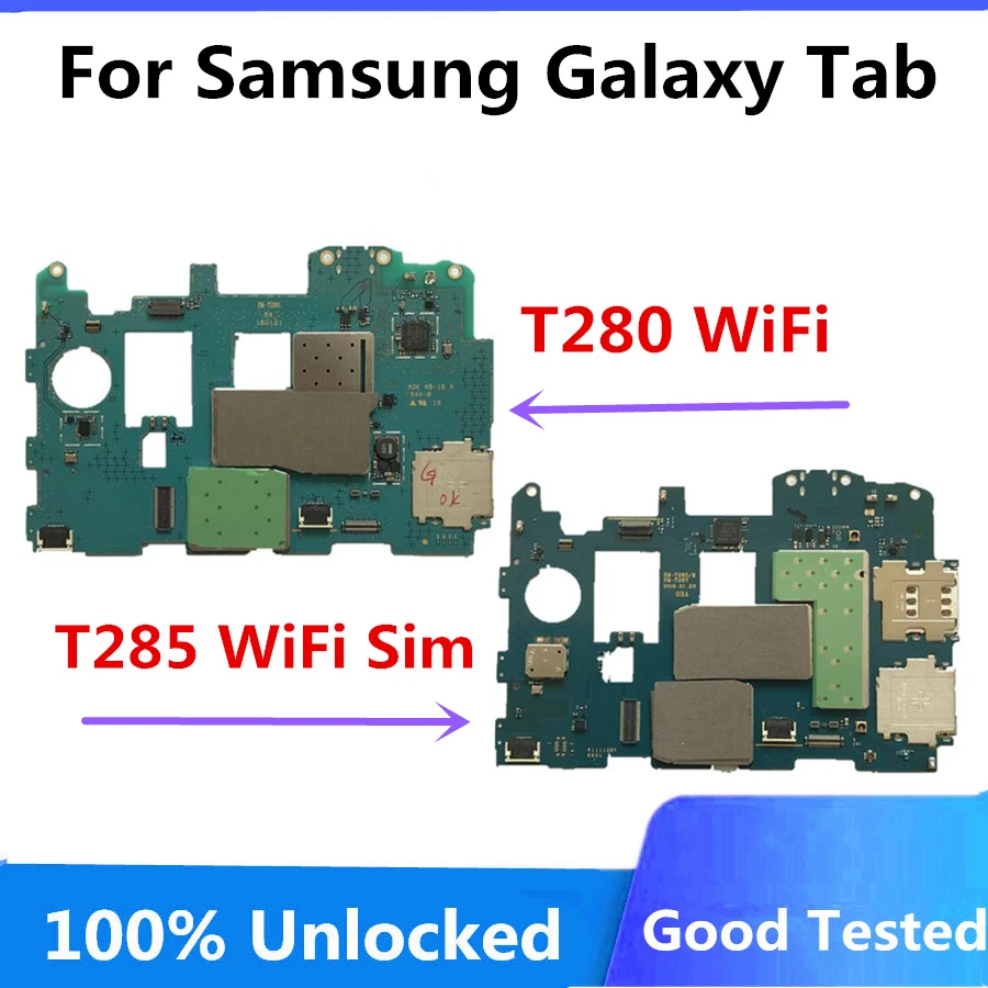 Original Motherboard For Samsung Galaxy Tab A 7 0 T280 T285 Logic Board Wifi Sim Unlocked Mainboard With Android Os Full Chips Mobile Phone Antenna Aliexpress