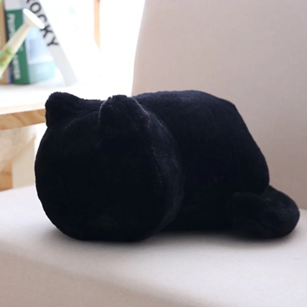 Ашин кошка плюшевая squishies подушки назад тень кота заполнены подушка в виде животного, игрушки для детей, подарок домашний декор для Рождества