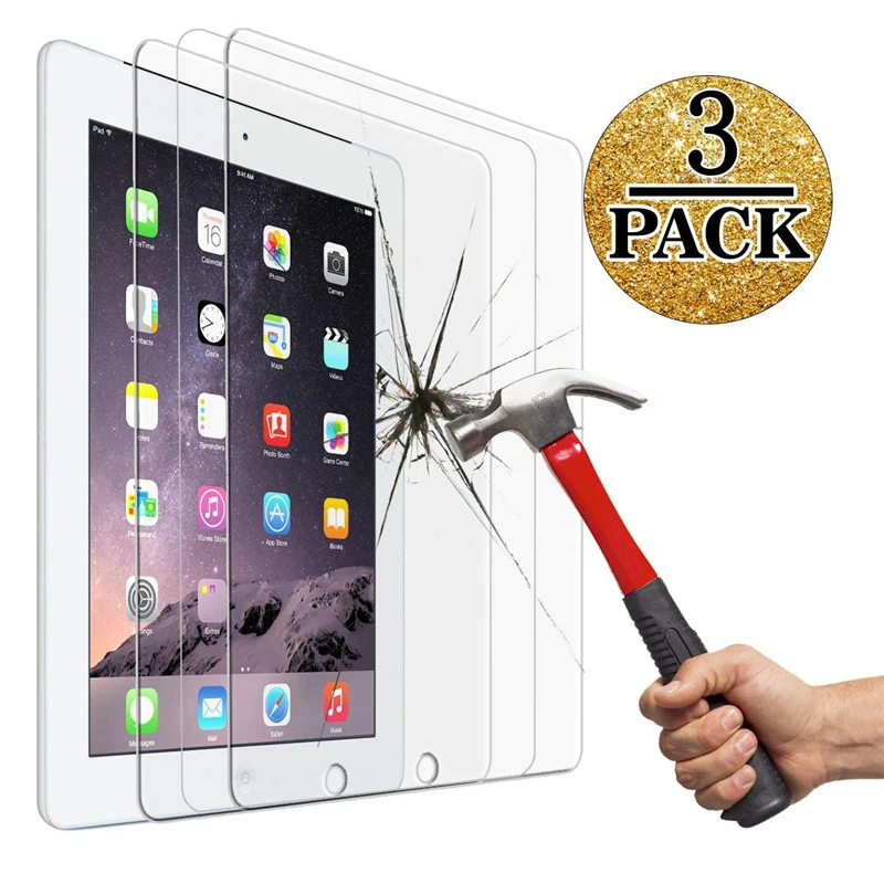 Закаленное стекло для защиты экрана чехол планшета Apple IPad Air 2 полное покрытие I Pad 9