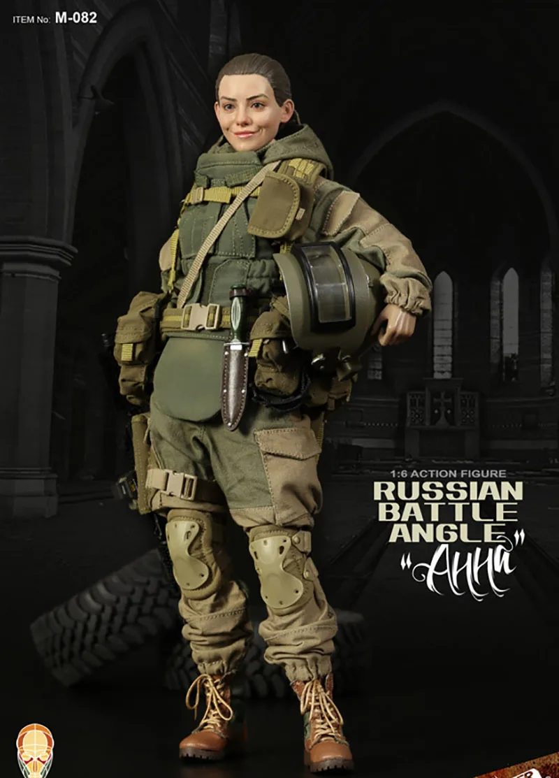 1/6 Scale Toy Russian Battle Angel Black & White Striped Shirt 