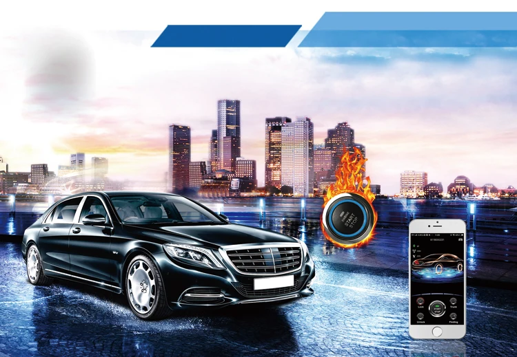 Cardot 2g умный ключ двигателя старт стоп Автомобильная сигнализация bluetooth pke Автомобильная сигнализация