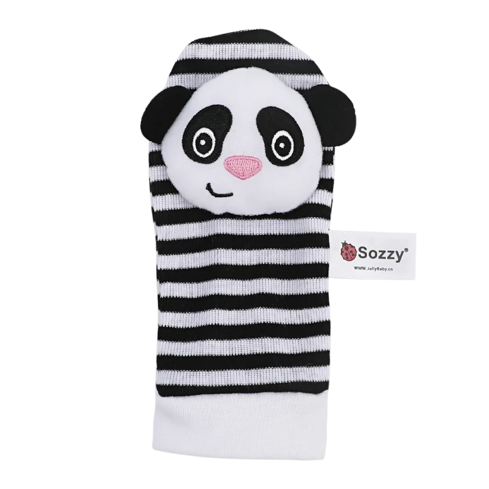 Newborn Baby Animal Watch With Wrist Strap Socks With Rattle Bell Newborn Baby Puzzle Early Education 4