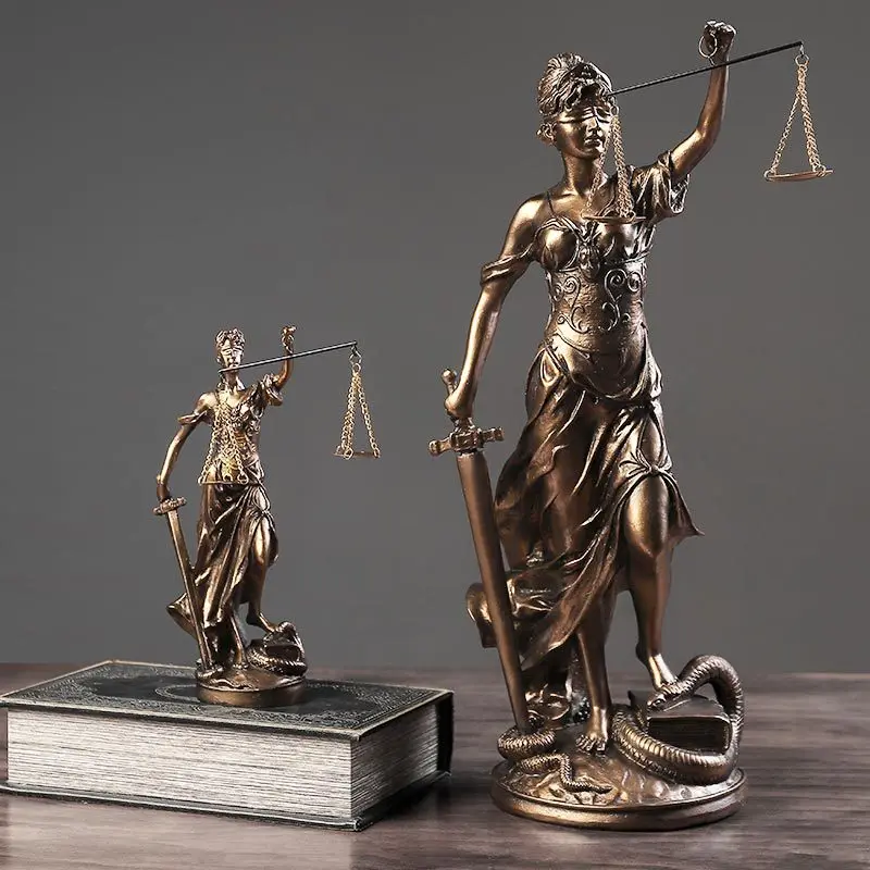 European Style Resin Handicraft Ornament Justice Goddess Angel Home Decoration Liveing Room Decor Crafts Furnishing Sunchamo