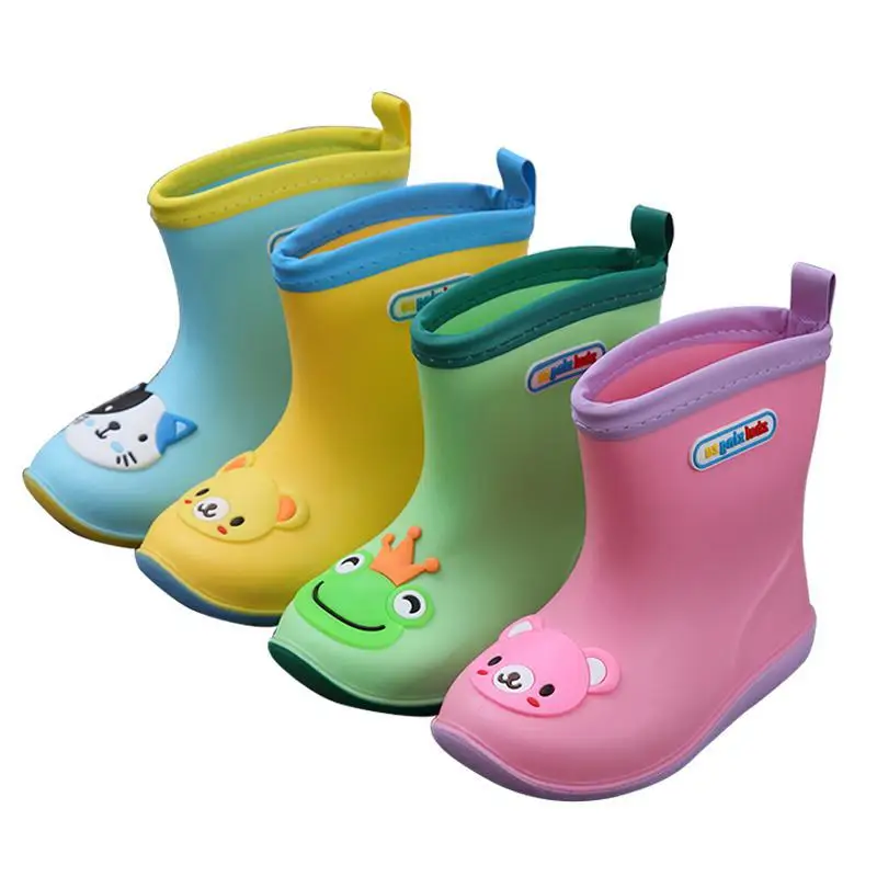 

Rain Boots Children For Boys Girls Rain Boots Waterproof Baby Non-slip Rubber Water Shoes Kids Rainboots Four Seasons Removable