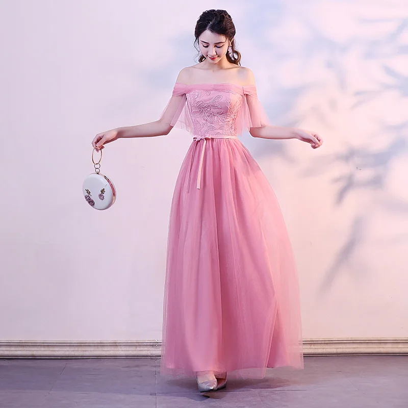 

J009 bridesmaid dresses vestido de fiesta de boda elegant druhen ever pretty mariee célébrité vestidos baratos longos casamento