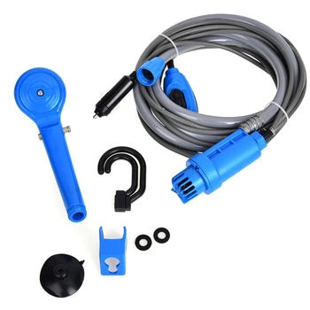 

Car Shower Sprinkler 12V Electric Car Washer Plug Outdoor Camper Caravan Van Portable Camping Travel Shower Universal Car Hot