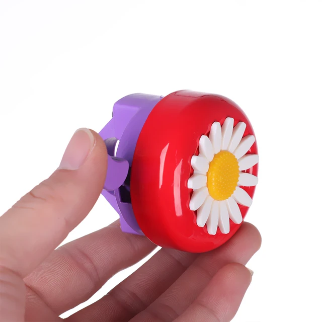 Fashion 1Pc Kids Funny Bicycle Bell Horns Bike Daisy Flower Children Girls Cycling Ring Alarm for Handlebars Multi-color 4