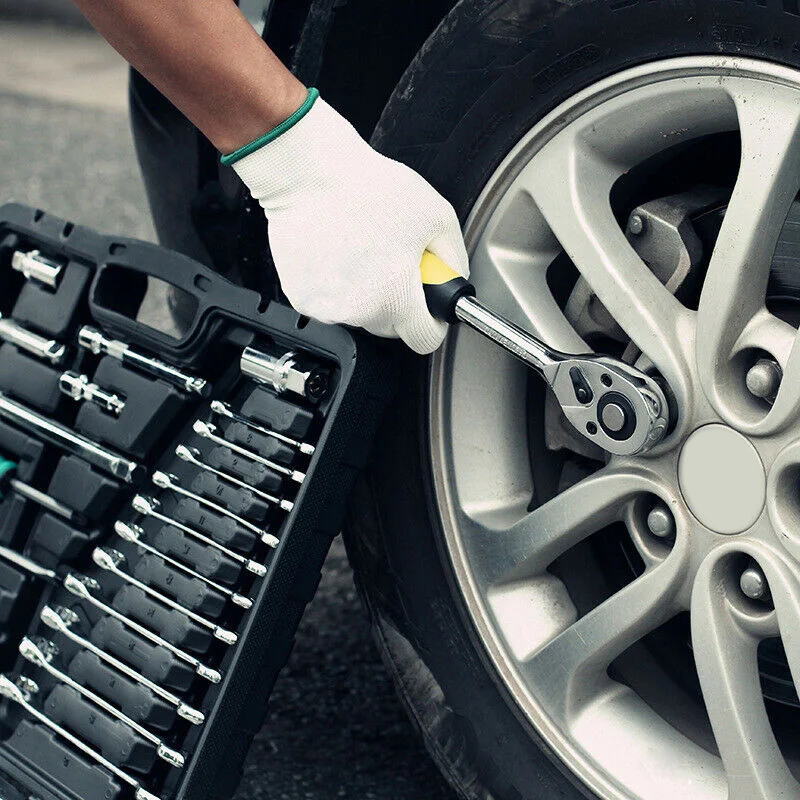 

46Pcs/Set Spanner Socket Screwdriver 1/4\\\" Car Repair Tool Ratchet Wrench Box Kit Made Of High Quality