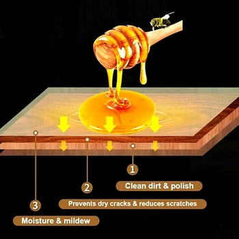 

Natural And lOrganic Pure Beewax Wood Seasoning Honeywax Complete Solution Furniture Care Wax Home Cleaning Polishing