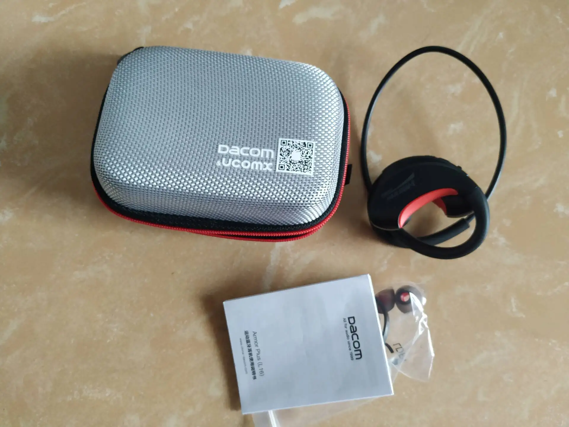G06 plus red gift DACOM Armor G06 Bluetooth беспроводная гарнитура IPX5 водонепроницаемые наушники для бега спортивные наушники общая версия для ios 7 и Andro - Цвет: G06 plus red gift