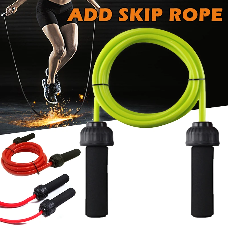 

Weighted Jump Rope Heavy Jump Rope with Memory Non-Slip Cushioned Grip Handles 400g/700g Free Adjust Length ADD Slip Ropes