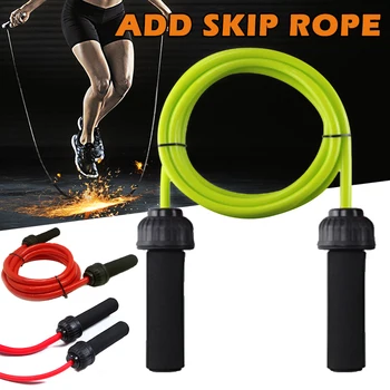 

Weighted Jump Rope Heavy Jump Rope with Memory Non-Slip Cushioned Grip Handles 400g/700g Free Adjust Length ADD Slip Ropes