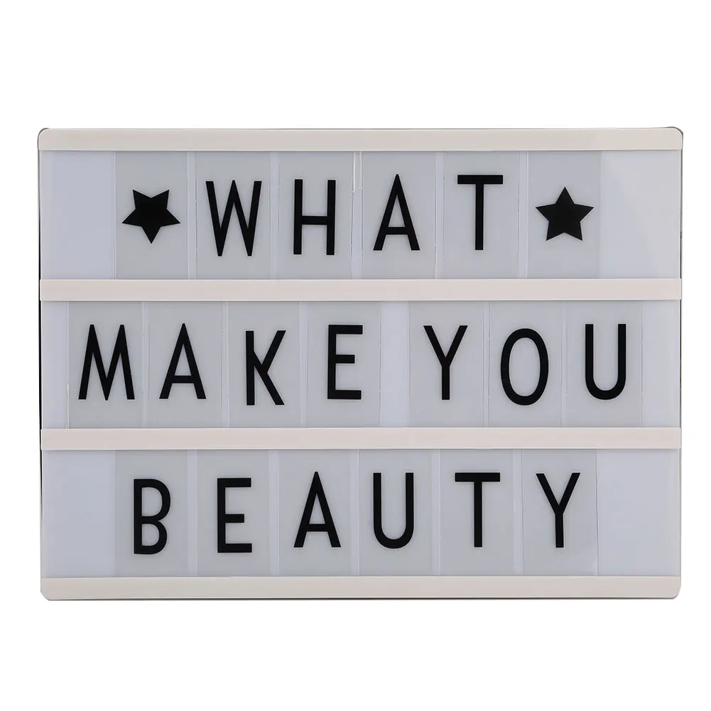 

A4 85 Replacement Letters and Symbols Light Up Cinema LED Letter Lamp Home Party