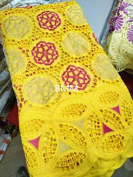 

yellow african lace fabric swiss voile lace in switzerland 2020 nigerian lace fabrics dubai fabric for wedding dress 5yard